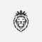 Lion logo icon, lion head logo