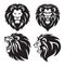 Lion Logo Set Collection. Premium Design Vector Illustration Package