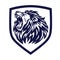 Lion Logo Shield Vector