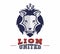 Lion logo sport extreme and business.