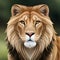 A lion looking intently at the viewer - ai generated image