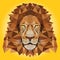 Lion low poly illustration