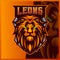 Lion mascot esport logo design illustrations vector template, Tiger logo for team game streamer youtuber banner twitch discord