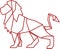 Lion Polygon Vector Illustration Logo Template
