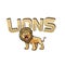 Lion Roars Color Logo Illustration Design