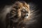 The lion\\\'s close-up appearance is both awe-inspiring and terrifying, with its muscular