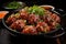 Lion\\\'s Head Meatballs with a glossy, savory sauce