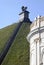 Lion\'s Mound commemorating the Battle at Waterloo, Belgium.