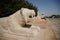 Lion sculpture located at the Road of Lions in Anitkabir, Ankara, Turkiye