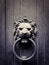 Lion-shaped door knocker