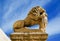 Lion shaped statue in Segovia, Spain