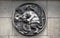 Lion and snake. Stone relief at the building of the Faculte de Medicine Paris