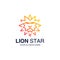 Lion star Logo design inspiration Premium Vector