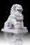 Lion statue in chinese style temple