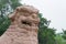 Lion Statue at Fuling Tomb of the Qing Dynasty(UNESCO World Heritage site) in Shenyang, Liaoning, China.