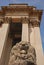 Lion statue guarding the side facade building of Fitzwilliam Museum at Trumpington Street, Cambridge CB2 1RB, United Kingdom