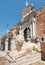 Lion statue at the Venetian Arsenal, Venice, Italy