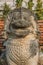 Lion statue Wat Thammikarat temple Ayutthaya bangkok thailand