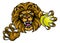 Lion Tennis Ball Sports Mascot