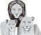 lion tiger family leopard animal vector illustration transparent background