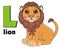 Lion with word and sign L