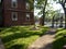 Lionel Hall, Sundial, and 1870 Gate, Harvard Yard, Harvard University, Cambridge, Massachusetts, USA