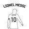Lionel Messi vector silhouette black edition, the illustration can be used for, magazine, news, web, collection, and etc