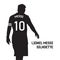 Lionel Messi vector silhouette black edition, the illustration can be used for, magazine, news, web, collection, and etc