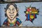 Lionel Messi on the wall