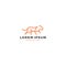 lioness logo line outline vector