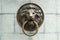 Lionhead oLd door knocker