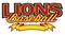 Lions Baseball Design With Banner