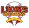 Lions Baseball Design With Banner and Ball
