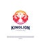 Lions Logo Design Concept. King Lions Logo Design Template Vector. Icon Symbol