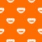 Lip augmentation pattern vector orange