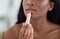 Lip skincare, moisturizing and beauty treatments at home