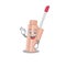 Lip tint mascot design style showing Okay gesture finger