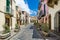 Lipari colorful old town streets