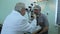 Lipetsk, Russian Federation - March 15, 2015: Day of healthy eyes in the clinic 9, the doctor optometrist