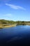 Lipno water Reservoir from autumn Mountains in southern Czech