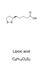 Lipoic acid, LA, chemical formula and molecular structure