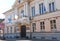 LIPOVA, ARAD, ROMANIA, 20 FEBRUARY, 2021: The historic building of the Town hall in the center city of Lipova, Arad county.
