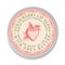 Lips Balm Vintage label packaging design, round shape. Great for package, tags, stickers, etc. Perfect for your business