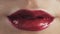 Lips. Beauty Red Lips Makeup Detail. Beautiful Make-up Closeup. Sensual Open Mouth. lipstick or Lipgloss, sensual