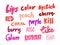 Lips, color, lipstick, red, peach, cherry, coral, kiss, like, pink, glam, rose, raspberry. Sticker for social media