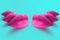 Lips. Fashion Concept Lipstick. Multicolored lips. Modern minimal art