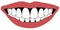 Lips front teeth open mouth white front teeth dentistry concept