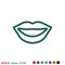 Lips icon, kiss icon, logo, illustration,  sign symbol for design