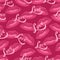Lips kisses and love lettering seamless pattern