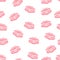 Lips prints seamless background